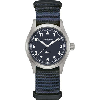 HAMILTON Khaki Field Quartz Blue Fabric Strap