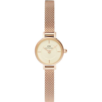 DANIEL WELLINGTON Petite Mini Champagne Melrose Rose Gold Stainless Steel Bracelet 19 mm