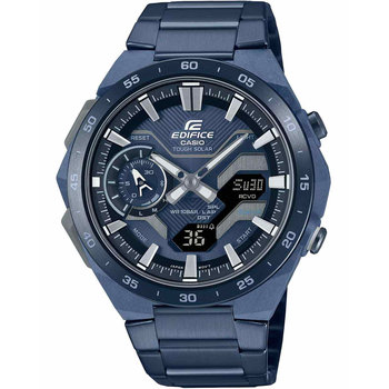 CASIO Edifice Tough Solar Windflow Dual Time Chronograph Blue Bracelet