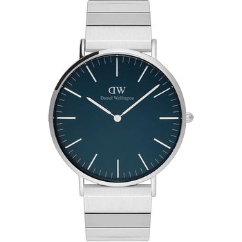 DANIEL WELLINGTON Classic Piano Silver Stainless Steel Bracelet 40 mm