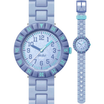 FLIK FLAK Denimology Blue Silicone Strap