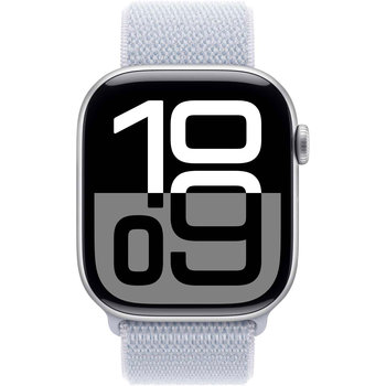 Apple Watch Series 10 GPS 46mm Silver Aluminium Case with Blue Cloud Sport Loop (προπαραγγελία)