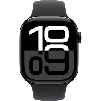 Apple Watch Series 10 GPS 46mm Jet Black Aluminium Case with Black Sport Band - S/M (προπαραγγελία)