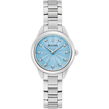 BULOVA Sutton Diamonds Silver Stainless Steel Bracelet