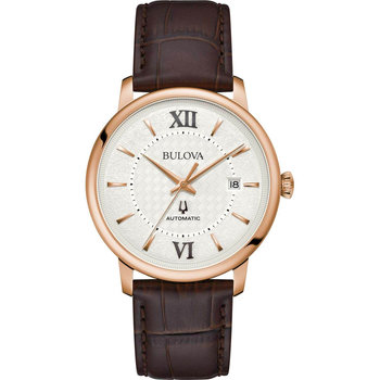 BULOVA Hudson Automatic Brown Leather Strap