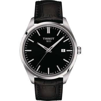 TISSOT T-Classic PR 100 Black Leather Strap