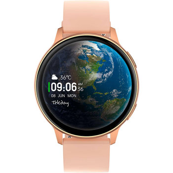 TEKDAY Smartwatch Pink Silicone Strap