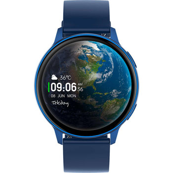 TEKDAY Smartwatch Blue Silicone Strap