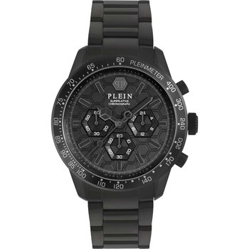 PHILIPP PLEIN Pleinmeter Chronograph Black Stainless Steel Bracelet