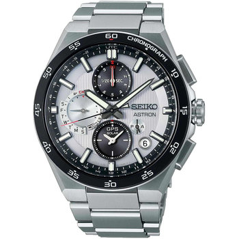 SEIKO Astron 'Silvery Night' 5X GPS Solar 2024 Dual Time Chronograph