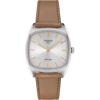 TISSOT Heritage Stylist Brown Leather Strap