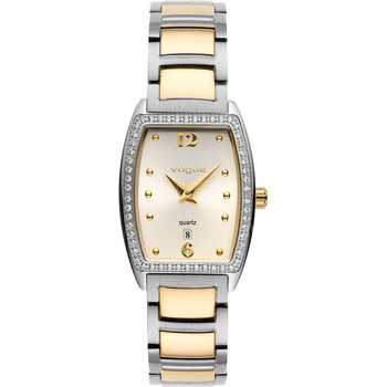 VOGUE Marion Zircons Two Tone Stainless Steel Bracelet