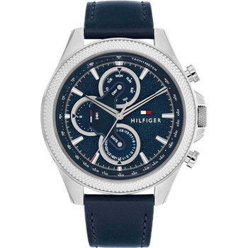 TOMMY HILFIGER Sport Blue Leather Strap