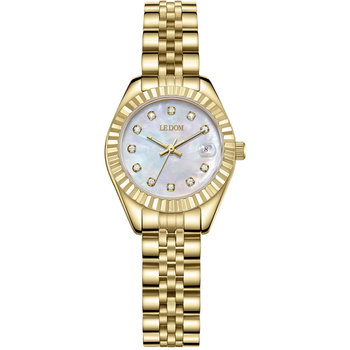 LEDOM Miracle Crystals Gold Stainless Steel Bracelet