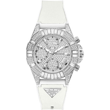 GUESS Iconic 40th Zircons White Combined Materials Strap