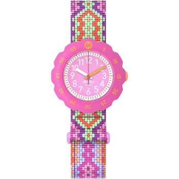 FLIK FLAK Loop In Pink Multicolor Plastic Strap