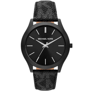 MICHAEL KORS Slim Runway Black Synthetic Strap