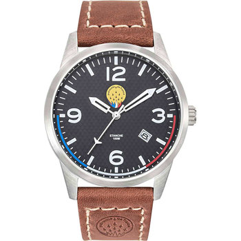 PATROUILLE DE FRANCE Airshow Brown Leather Strap