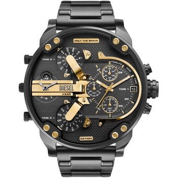 DIESEL Mr Daddy 2.0 Quad Time Chronograph Black Stainless Steel Bracelet