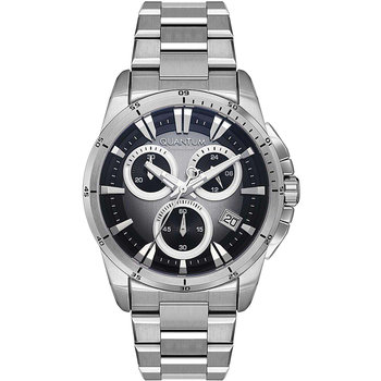 QUANTUM Powertech Chronograph Silver Metallic Bracelet