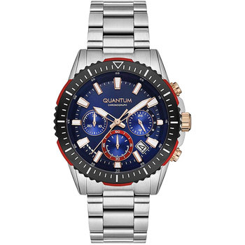 QUANTUM Powertech Chronograph Silver Metallic Bracelet