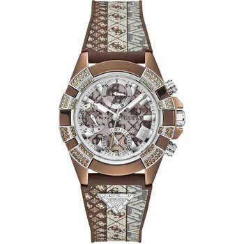 GUESS Iconic 40th Zircons Multicolor Combined Materials Strap