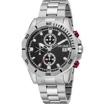 ROBERTO CAVALLI Gents Chronograph Silver Stainless Steel Bracelet