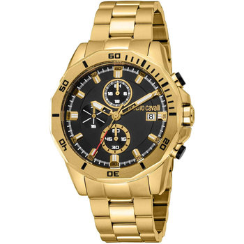 ROBERTO CAVALLI Gents Chronograph Gold Stainless Steel Bracelet