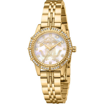 ROBERTO CAVALLI Core Crystals Gold Stainless Steel Bracelet