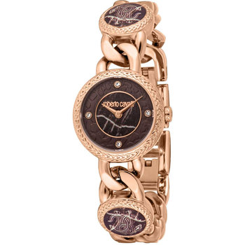 ROBERTO CAVALLI Core Crystals Rose Gold Stainless Steel Bracelet