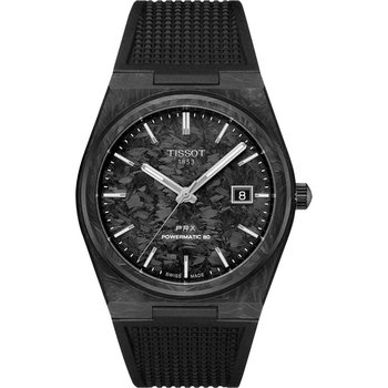 TISSOT T-Classic PRX Powermatic 80 Automatic Black Rubber Strap