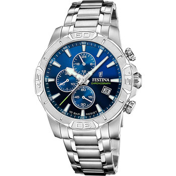 FESTINA Chronograph Silver Stainless Steel Bracelet