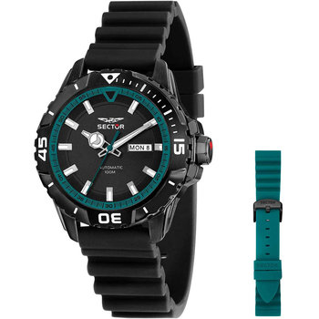 SECTOR Legend Automatic Black Plastic Strap Gift Set