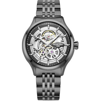 ROAMER Competence Skeleton Automatic Black Stainless Steel Bracelet