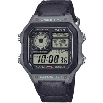 CASIO Collection Standard Dual Time Chronograph Black Synthetic Strap