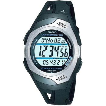 CASIO Collection Sports Chronograph Black Rubber Strap