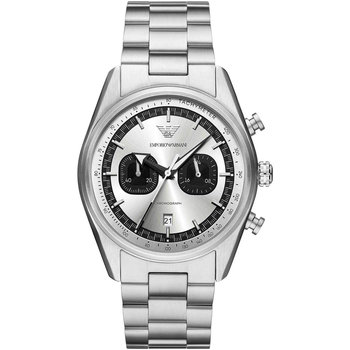 EMPORIO ARMANI Chronograph Silver Stainless Steel Bracelet