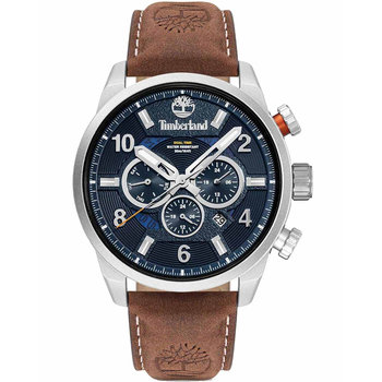 TIMBERLAND Henniker III Dual Time Brown Leather Strap