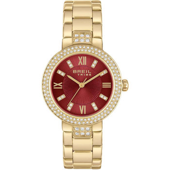 BREIL Tribe Dance Floor Crystals Gold Stainless Steel Bracelet