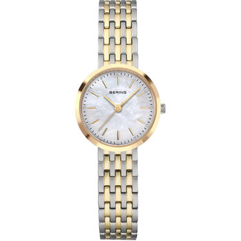 BERING Classic Crystals Two Tone Stainless Steel Bracelet