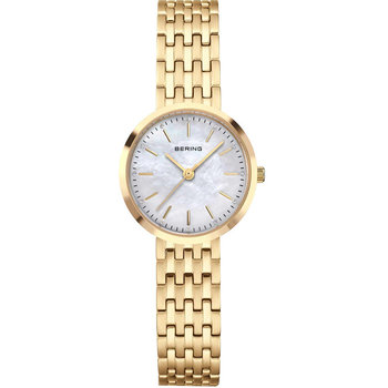 BERING Classic Crystals Gold Stainless Steel Bracelet