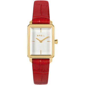 BREIL Carre Red Leather Strap