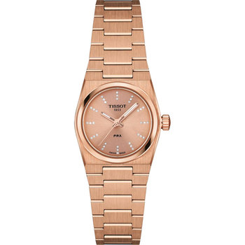 TISSOT T-Classic PRX Diamonds Rose Gold Stainless Steel Bracelet