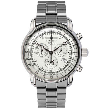 ZEPPELIN 100 Years Chronograph Silver Stainless Steel Bracelet