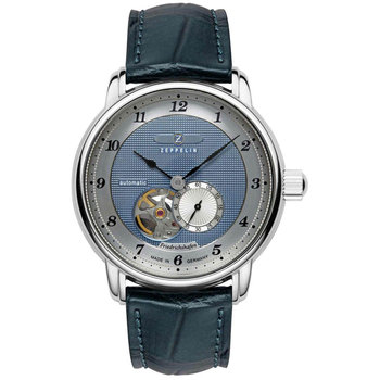 ZEPPELIN Friedrichshafen Automatic Blue Leather Strap