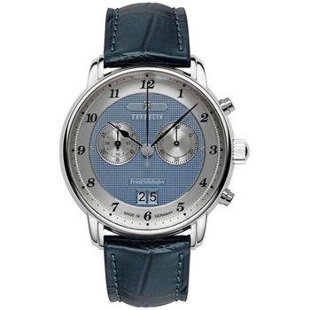 ZEPPELIN Friedrichshafen Chronograph Blue Leather Strap