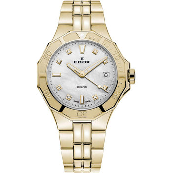 EDOX Delfin The Original Diamonds Gold Stainless Steel Bracelet