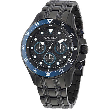 NAUTICA NST Chronograph Black Stainless Steel Bracelet