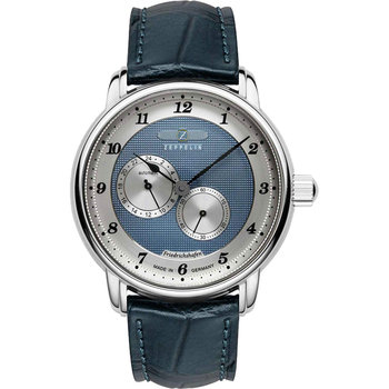 ZEPPELIN Friedrichshafen Automatic Blue Leather Strap