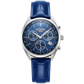 ROAMER Pro Chrono Chronograph Blue Leather Strap